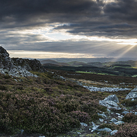 Buy canvas prints of Stiper Stones Autumn Light by Creative Photography Wales
