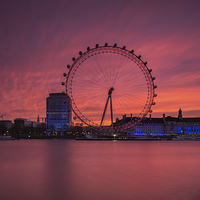 Buy canvas prints of London Eye at Dawn  by Creative Photography Wales