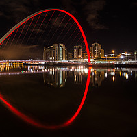 Buy canvas prints of The Millennium Bridge, Newcastle upon Tyne by Creative Photography Wales