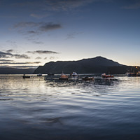 Buy canvas prints of Portree Harbour Dawn by Creative Photography Wales