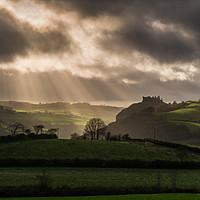 Buy canvas prints of Carreg Cennon Castle by Creative Photography Wales