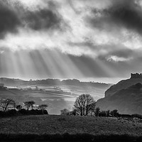 Buy canvas prints of Carreg Cennon Castle by Creative Photography Wales