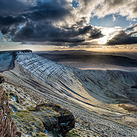 Buy canvas prints of Corn Du Winter Light by Creative Photography Wales