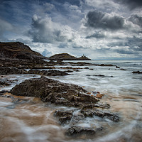 Buy canvas prints of Bracelet Bay view to Mumbles Lighthouse by Creative Photography Wales