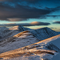 Buy canvas prints of Cribyn winter glow by Creative Photography Wales