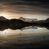 Buy canvas prints of The Black Cuiliins Reflection, Isle of Skye by Creative Photography Wales