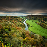 Buy canvas prints of Symonds Yat Autumn Landscape by Creative Photography Wales