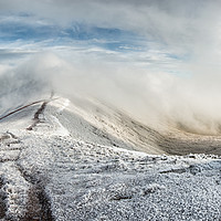 Buy canvas prints of Brecon Beacons Winter Landscape by Creative Photography Wales