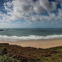 Buy canvas prints of Gower Panorama by Creative Photography Wales