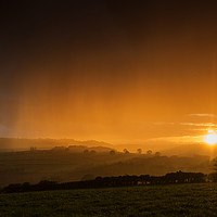 Buy canvas prints of Brecon Beacons spring storm by Creative Photography Wales