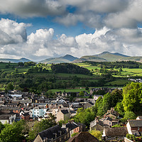 Buy canvas prints of Brecon view from Cathedral Tower by Creative Photography Wales