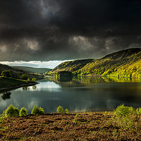 Buy canvas prints of Spring light on Pen y Garreg, Elan Valley Reservoi by Creative Photography Wales