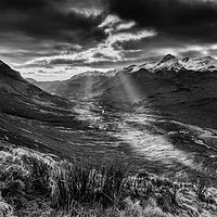 Buy canvas prints of Cuillins Sunburst on the Isle of Skye by Creative Photography Wales