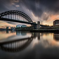 Buy canvas prints of The Tyne Bridge, Newcastle Cityscape by Creative Photography Wales