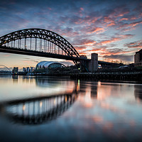 Buy canvas prints of Thw Tyne Bridge at Dawn by Creative Photography Wales