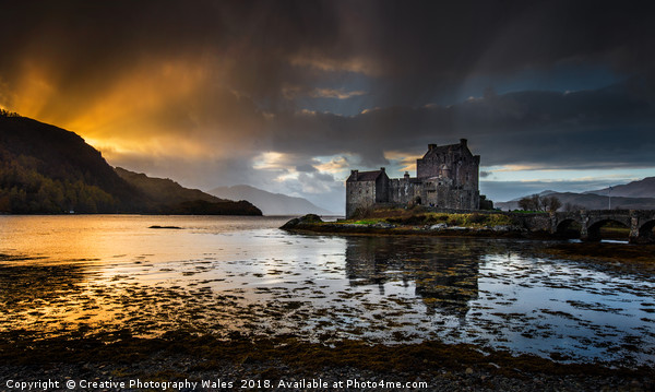 Eilean Donan Castle, Scotland Canvas Print by Creative Photography Wales