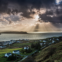 Buy canvas prints of Uig Harbour View, Isle of Skye by Creative Photography Wales