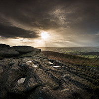 Buy canvas prints of Stanage Edge, Peak District National Park by Creative Photography Wales