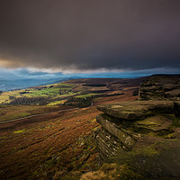 Buy canvas prints of Stanage Edge, Peak District National Park by Creative Photography Wales
