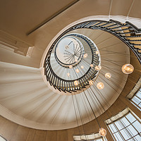 Buy canvas prints of Heals Staircase, Heals Furniture, London by Creative Photography Wales