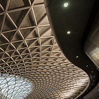 Buy canvas prints of Kings Cross Station New Roof London by Creative Photography Wales