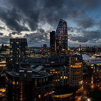 Buy canvas prints of Night view of the city of London by Creative Photography Wales