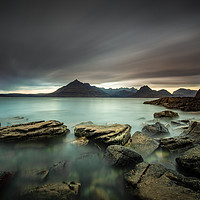 Buy canvas prints of Black Cuillins Seascape, Isle of Skye, Scotland by Creative Photography Wales