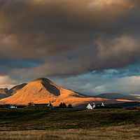 Buy canvas prints of Morning Light over the Red Cuillins, Isle of Skye by Creative Photography Wales