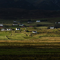 Buy canvas prints of Staffin Cottages on Isle of Skye by Creative Photography Wales