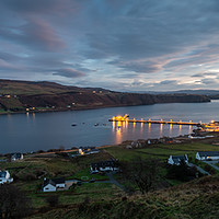 Buy canvas prints of Uig Harbour on the Isle of Skye by Creative Photography Wales