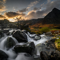 Buy canvas prints of Tryfan from Afon Lloer, Snowdonia National Park by Creative Photography Wales