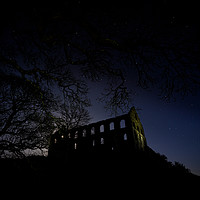 Buy canvas prints of Ynyspandy Slate Mill Night Sky Photography, Snowdo by Creative Photography Wales
