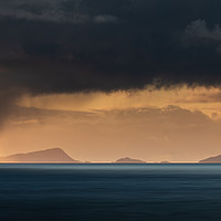 Buy canvas prints of Evening Light over Isle of Harris from Isle of Sky by Creative Photography Wales