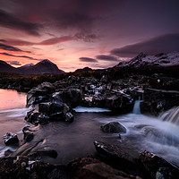 Buy canvas prints of Dawn Light, The River Sligachan on Isle of Skye by Creative Photography Wales