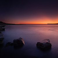 Buy canvas prints of Kimmeridge Bay Sunset, Jurassic Coast in Dorset by Creative Photography Wales