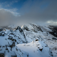 Buy canvas prints of Crib Goch view, Snowdonia by Creative Photography Wales