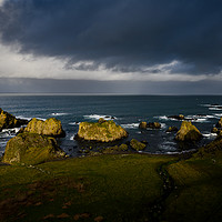 Buy canvas prints of Ballintoy Coastline on the The Causeway Coast in County Antrim,  by Creative Photography Wales