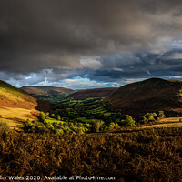 Buy canvas prints of Mynydd Llangorse Panorama by Creative Photography Wales