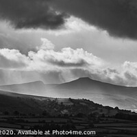 Buy canvas prints of Autumn light over Pen y Fan Brecon Beacons National Park by Creative Photography Wales