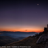 Buy canvas prints of Rocca Calascio at Night, The Abruzzo, Italy by Creative Photography Wales