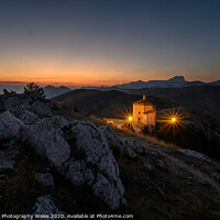 Buy canvas prints of Rocca Calascio at Night, The Abruzzo, Italy by Creative Photography Wales