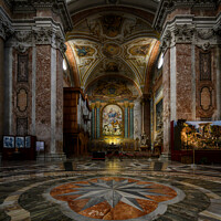Buy canvas prints of Santa Maria degli Angeli and Piazza Della Republica_Rome, Italy by Creative Photography Wales