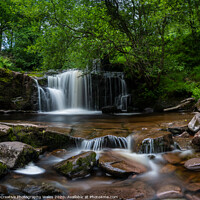 Buy canvas prints of Blaen y Glyn Waterfalls, The Brecon Beacons by Creative Photography Wales