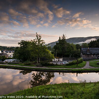 Buy canvas prints of Summer dawn at Talybont on Usk by Creative Photography Wales