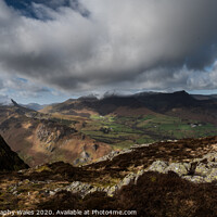 Buy canvas prints of Views from Cat Bells and High Spy, Lake District  by Creative Photography Wales