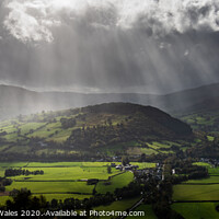 Buy canvas prints of View from the Allt over Talybont on usk, Brecon Beacons National by Creative Photography Wales