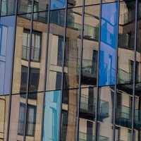 Buy canvas prints of Reflections in Central Library, Cardiff, Wales by Creative Photography Wales