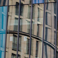 Buy canvas prints of Reflections in Central Library, Cardiff, Wales by Creative Photography Wales