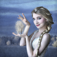 Buy canvas prints of Simply Magic with Elsa by Debra Kelday