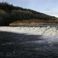 Buy canvas prints of Lopwell Dam near Plymouth, Devon by Nigel Barrett Canvas